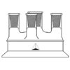 4-Neck Reaction Vessel Lid