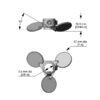 Caframo Lab Solutions®, Pitched Blade Propeller Only, Model CLS-A533 - Image 2